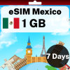 eSIM Mexico - 1 GB - 7 days