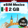 eSIM Mexico - 2 GB - 15 days