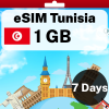 eSIM Tunisia - 1 GB - 7 days