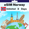 eSIM Norway - Unlimited - 3 days