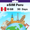 eSIM Peru - 10 GB - 30 days