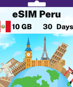 eSIM Peru - 10 GB - 30 days