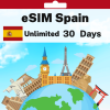 eSIM Spain - Unlimited - 30 days