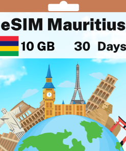 eSIM Mauritius - 10 GB - 30 days