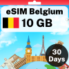 eSIM Belgium - 10 GB - 30 days