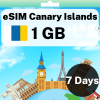 eSIM Canary Islands - 1 GB - 7 days