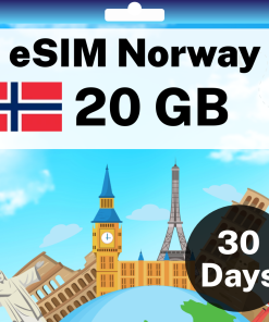 eSIM Norway - 20 GB - 30 days