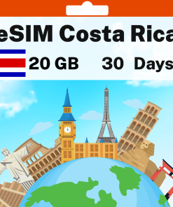 eSIM Costa Rica - 20 GB - 30 days