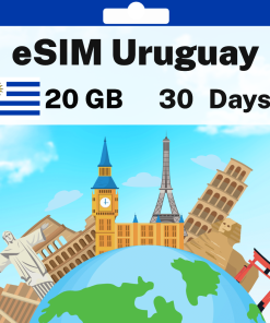 eSIM Uruguay - 20 GB - 30 days