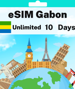 eSIM Gabon - Unlimited - 10 days