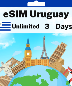 eSIM Uruguay - Unlimited - 3 days