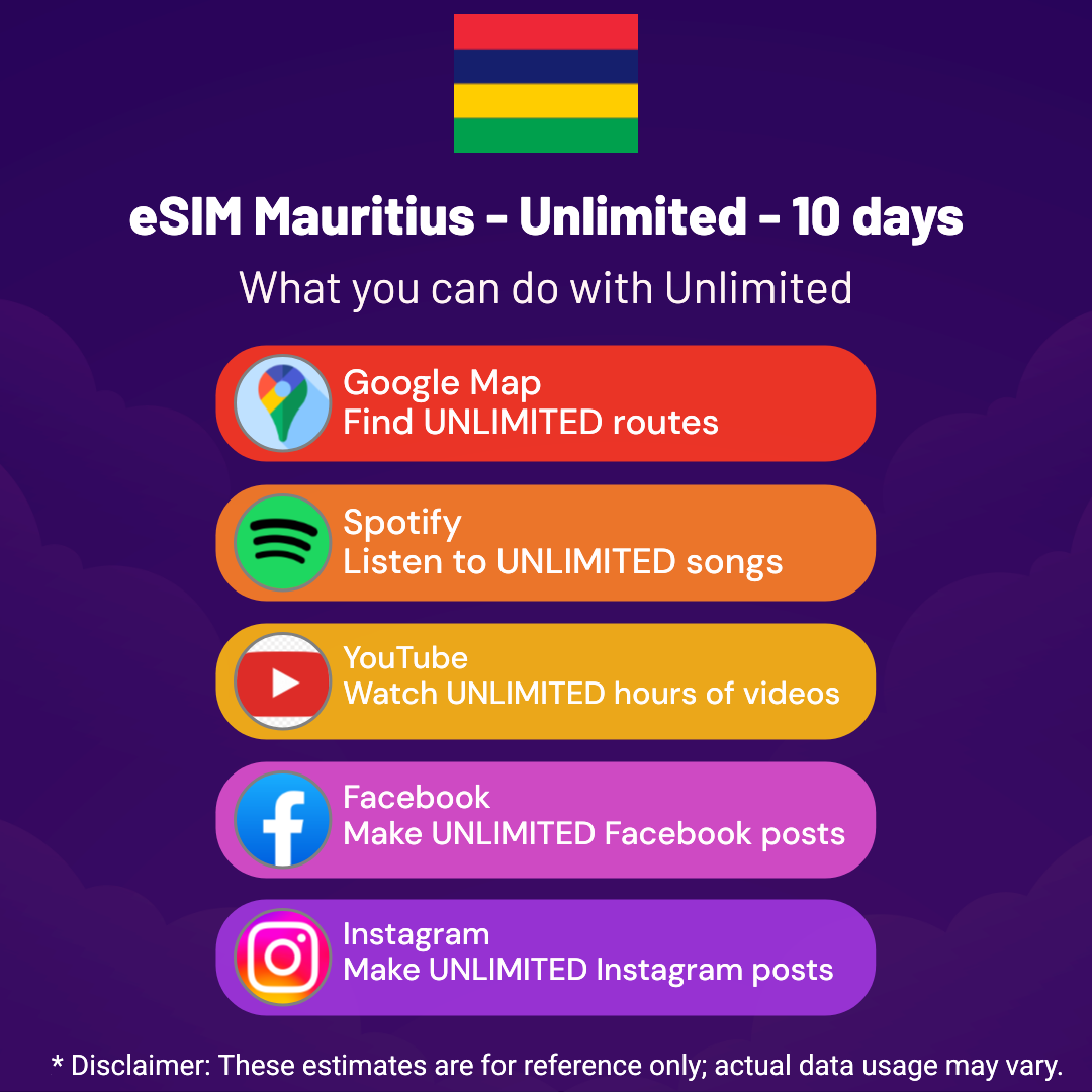 8fa3a572-f9ac-4d45-8baf-f3dfc0920d53.png eSIM Mauritius - Unlimited - 10 days