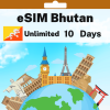 eSIM Bhutan - Unlimited - 10 days