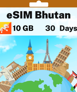 eSIM Bhutan - 10 GB - 30 days