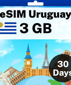 eSIM Uruguay - 3 GB - 30 days