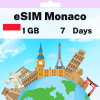 eSIM Monaco - 1 GB - 7 days
