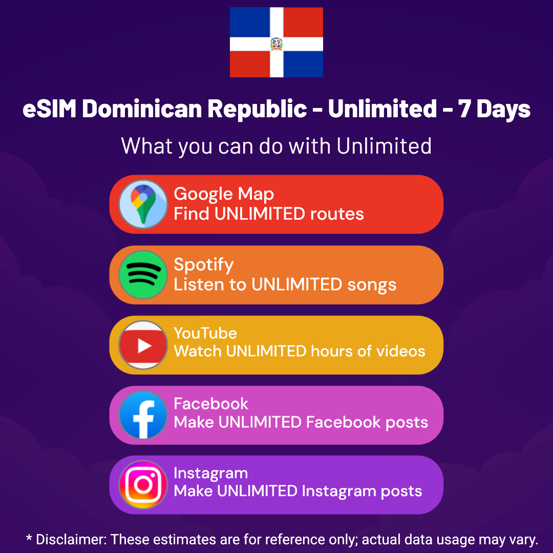 16210cbf-2384-49bc-8d3a-aa3275255ab6.png eSIM Dominican Republic - Unlimited - 7 days