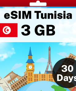 eSIM Tunisia - 3 GB - 30 days