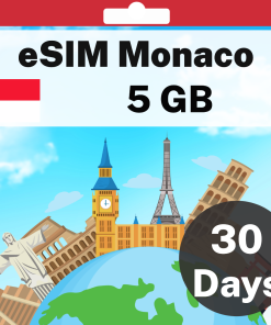 eSIM Monaco - 5 GB - 30 days