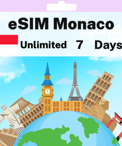 eSIM Monaco - Unlimited - 7 days