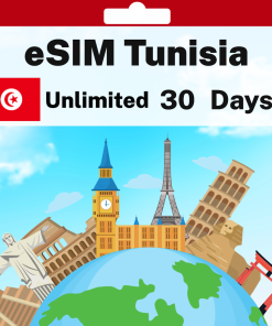 eSIM Tunisia - Unlimited - 30 days