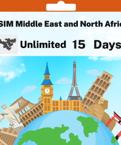 eSIM Middle East and North Africa - Unlimited - 15 days
