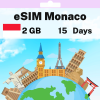 eSIM Monaco - 2 GB - 15 days