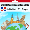 eSIM Dominican Republic - Unlimited - 7 days