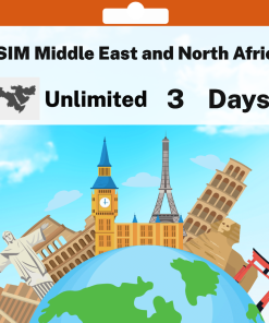 eSIM Middle East and North Africa - Unlimited - 3 days