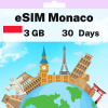 eSIM Monaco - 3 GB - 30 days