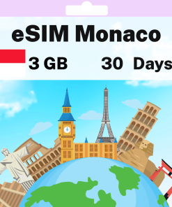 eSIM Monaco - 3 GB - 30 days