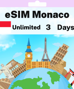 eSIM Monaco - Unlimited - 3 days