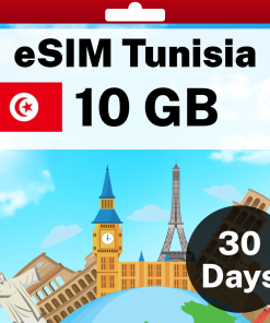 eSIM Tunisia - 10 GB - 30 days