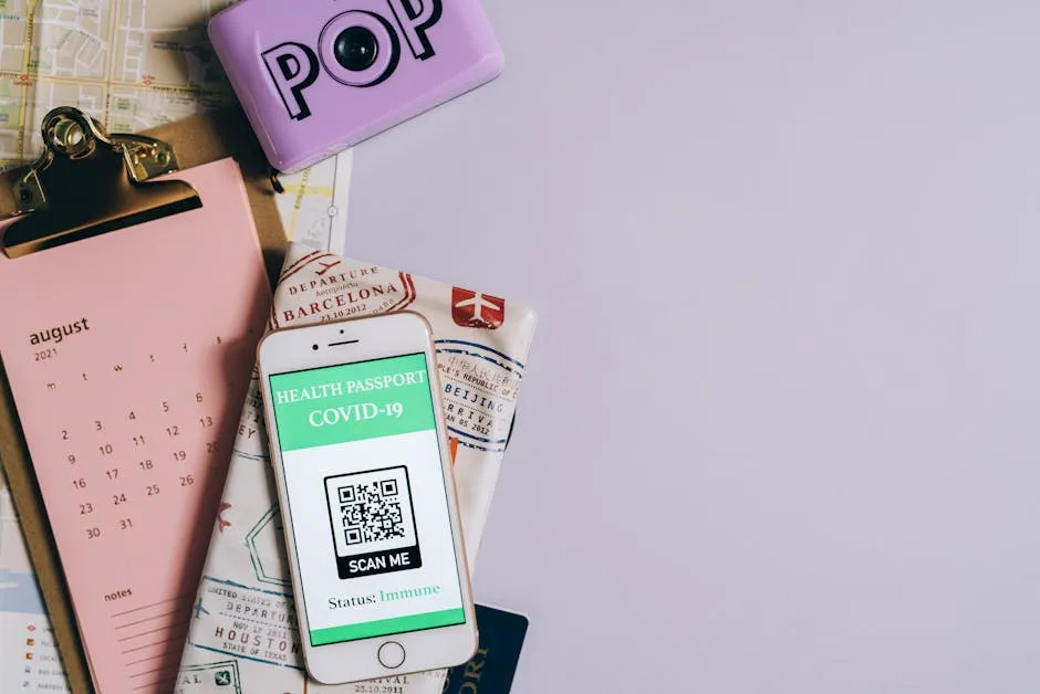 Traveller using smartphone to activate eSIM before a Latin America trip