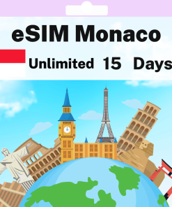 eSIM Monaco - Unlimited - 15 days