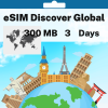eSIM Discover Global - 300 MB - 3 days