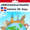 eSIM Dominican Republic - Unlimited - 30 days