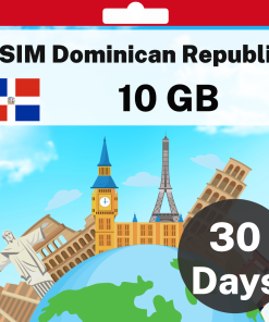 eSIM Dominican Republic - 10 GB - 30 days