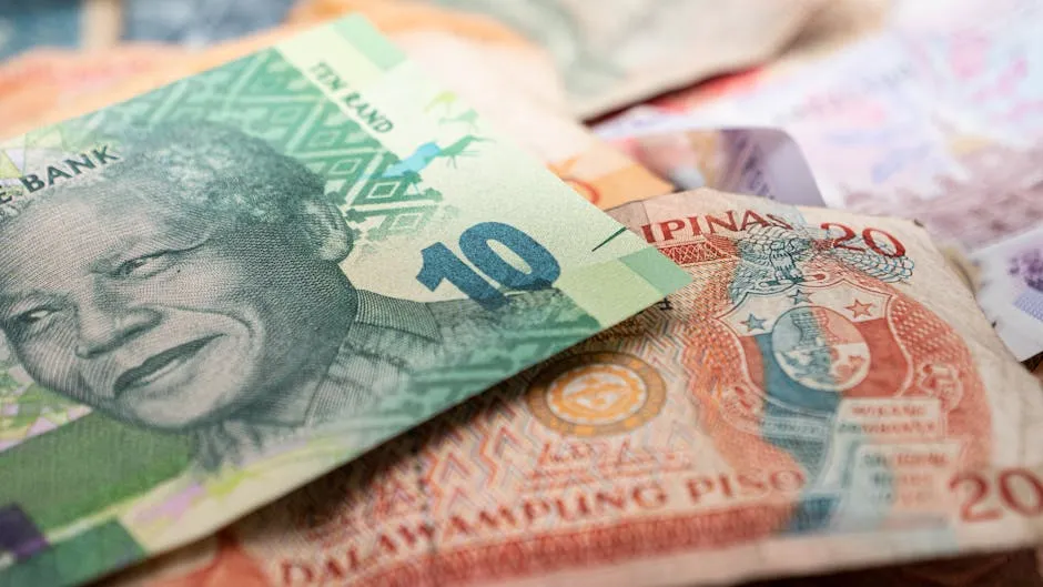 South African rand banknotes. Cards are widely accepted in cities but cash is still king at markets and smaller vendors