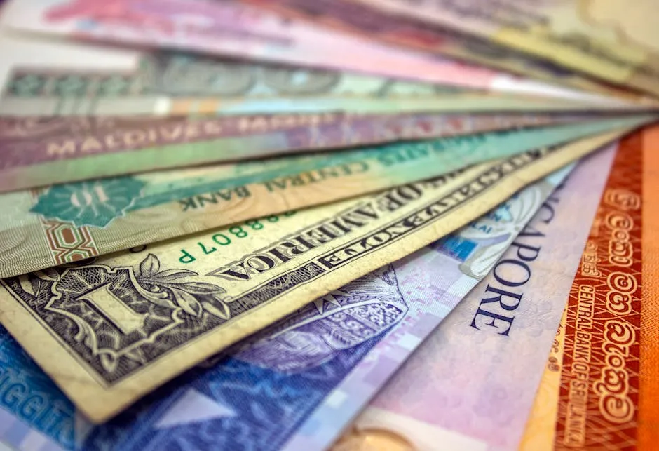 International banknotes and currencies for Caribbean island travel payments