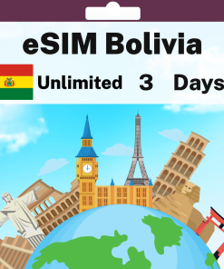 eSIM Bolivia - Unlimited - 3 days