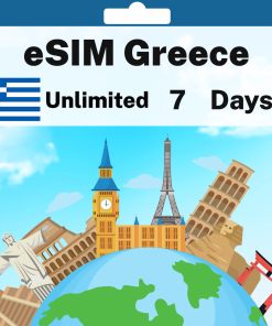 eSIM Greece - Unlimited - 7 days