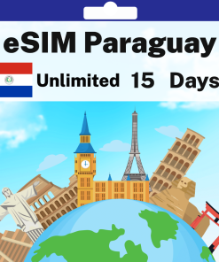 eSIM Paraguay - Unlimited - 15 days