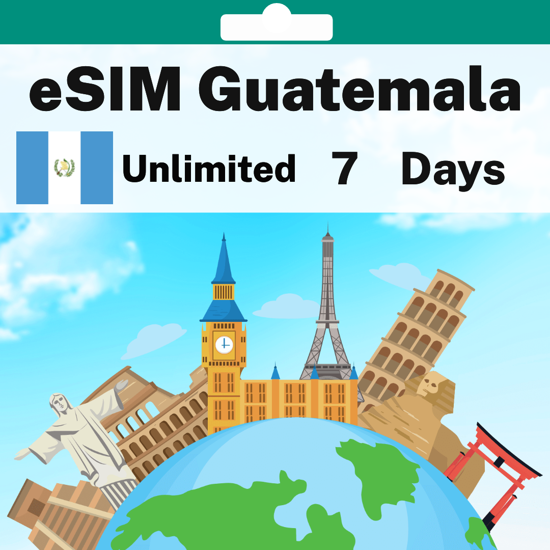 3cbc3ae4-f7a2-4466-84af-909789c806bc.png eSIM Guatemala - Unlimited - 7 days