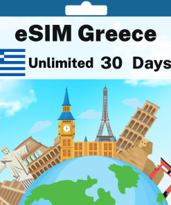 eSIM Greece - Unlimited - 30 days