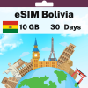eSIM Bolivia - 10 GB - 30 days