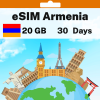 eSIM Armenia - 20 GB - 30 days