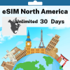 eSIM North America - Unlimited - 30 days