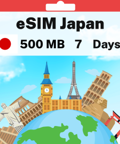 eSIM Japan - 500 MB - 7 days