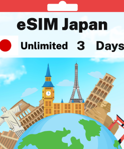 eSIM Japan - Unlimited - 3 Days